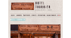 Desktop Screenshot of hoteltournier.com
